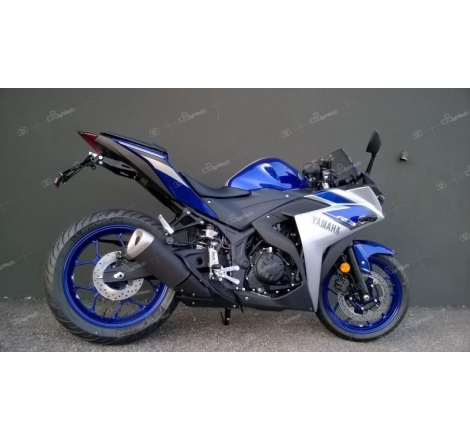 Kit Portatarga Lightech Regolabile Yamaha con luce targa e Catadiottro