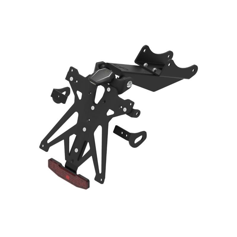 Kit Portatarga Lightech Regolabile Honda con luce targa e Catadiottro