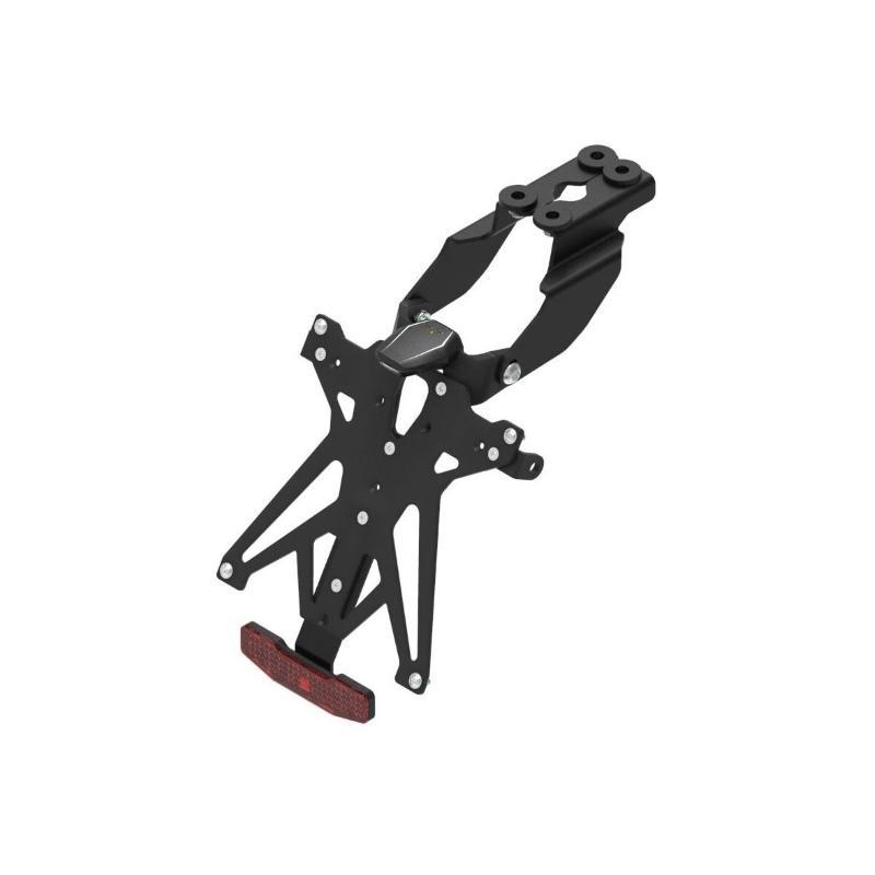 Kit Portatarga Lightech Regolabile Kawasaki con luce targa e Catadiottro