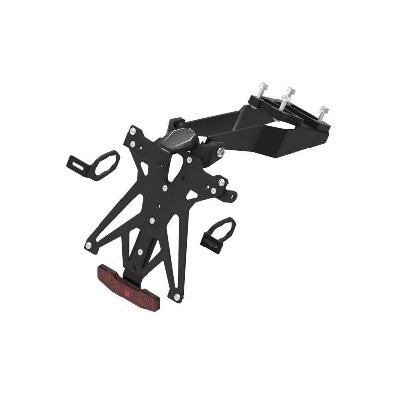 Kit Portatarga Lightech Regolabile Kawasaki con luce targa e Catadiottro