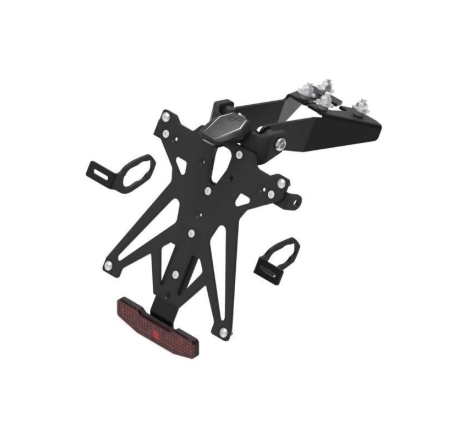 Kit Portatarga Lightech Regolabile Kawasaki con luce targa e Catadiottro