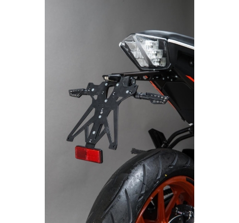 Kit Portatarga Lightech Regolabile Kawasaki con luce targa e Catadiottro