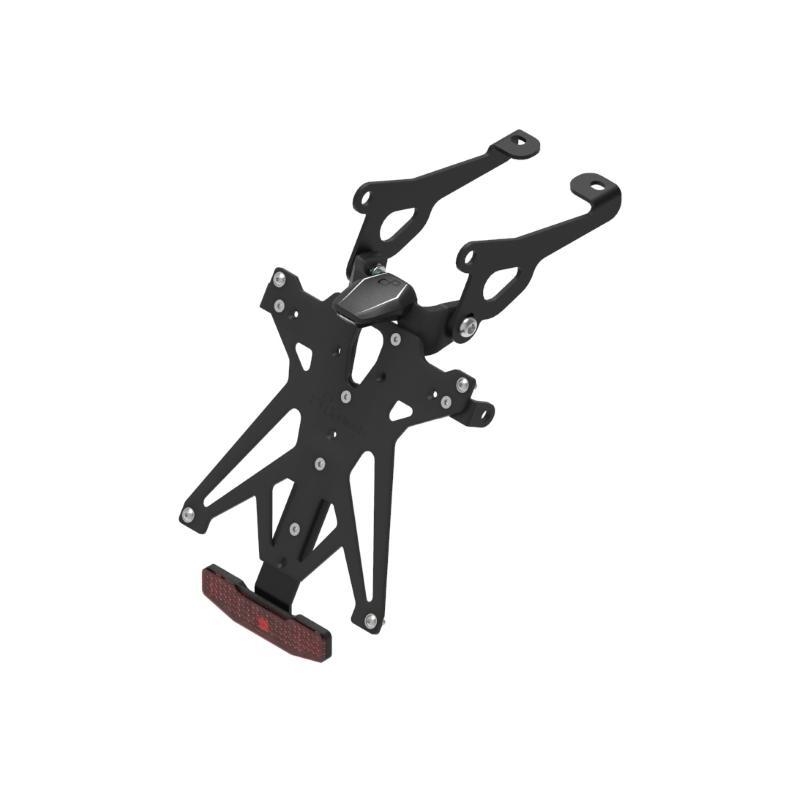 Kit Portatarga Lightech RegolabileYamaha con luce targa e Catadiottro