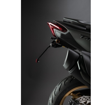 Kit Portatarga Lightech Regolabile Yamaha con luce targa e Catadiottro