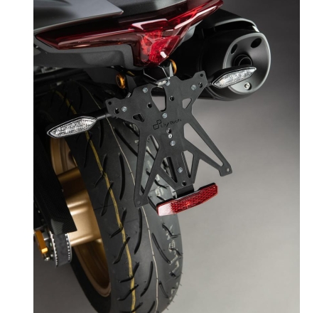 Kit Portatarga Lightech Regolabile Yamaha con luce targa e Catadiottro