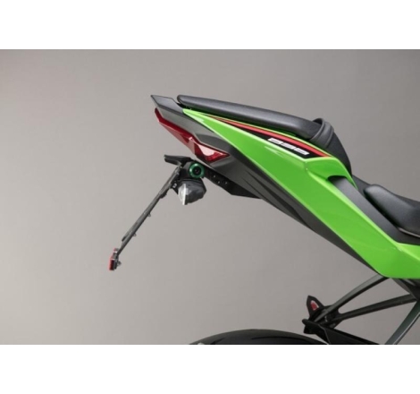 Kit Portatarga Lightech Regolabile Kawasaki con luce targa e Catadiottro