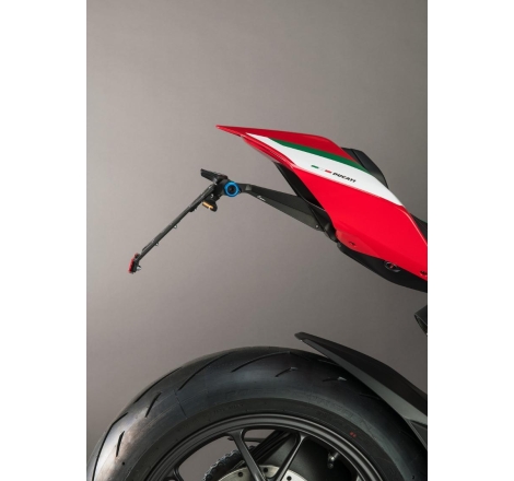 Kit Portatarga Lightech Regolabile Ducati con luce targa e Catadiottro