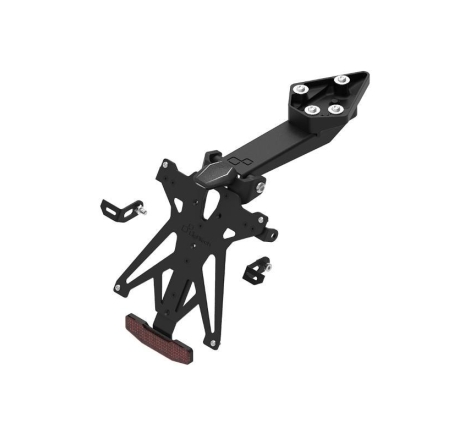Kit Portatarga Lightech Regolabile Triumph con luce targa e Catadiottro