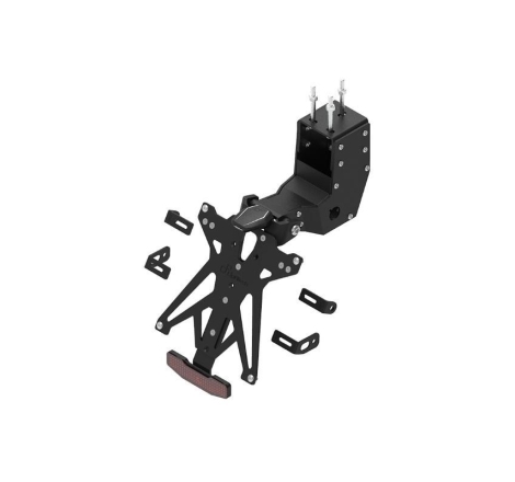 Kit Portatarga Lightech Regolabile Aprilia con luce targa e Catadiottro