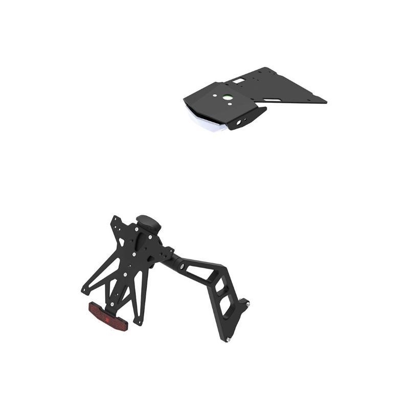 Kit Portatarga Lightech Regolabile Bmw con luce targa e Catadiottro