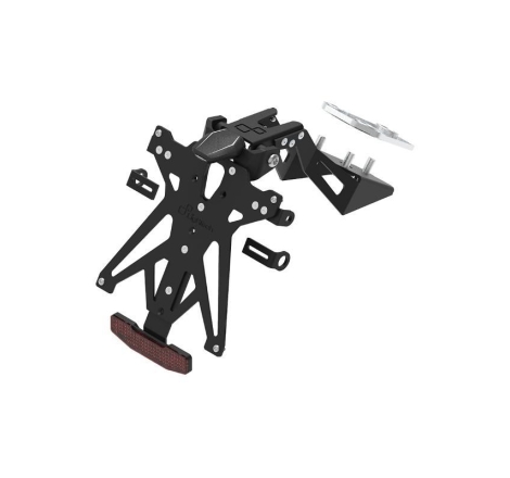 Kit Portatarga Lightech Regolabile CF Moto con luce targa e Catadiottro