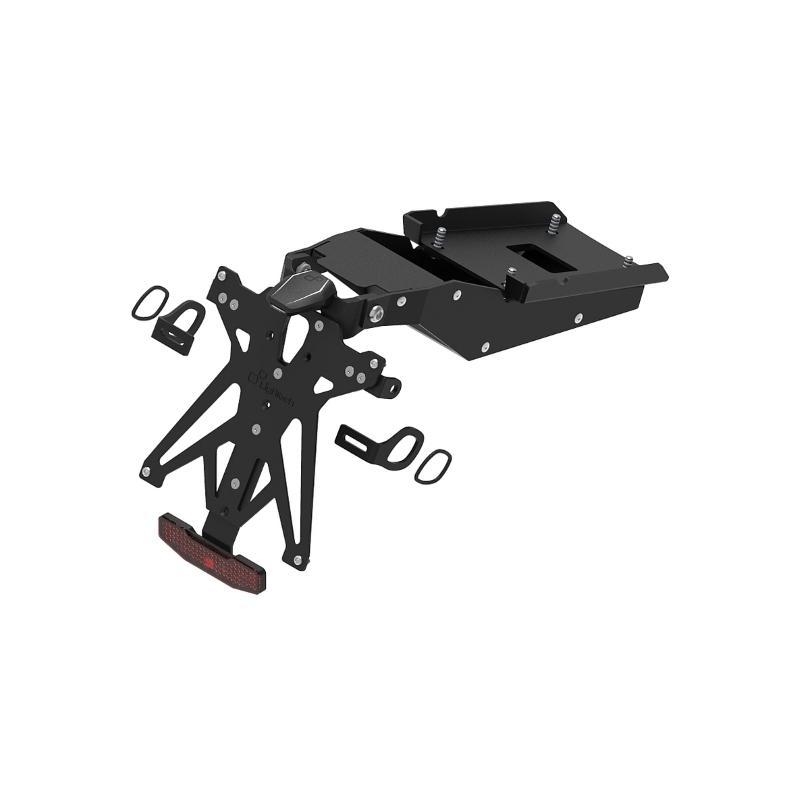 Kit Portatarga Lightech Regolabile Ducati con luce targa e Catadiottro