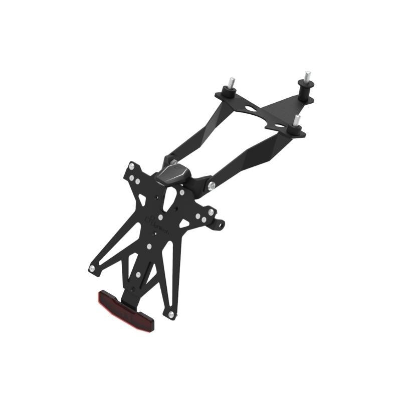 Kit Portatarga Lightech Regolabile Fantic con luce targa e Catadiottro