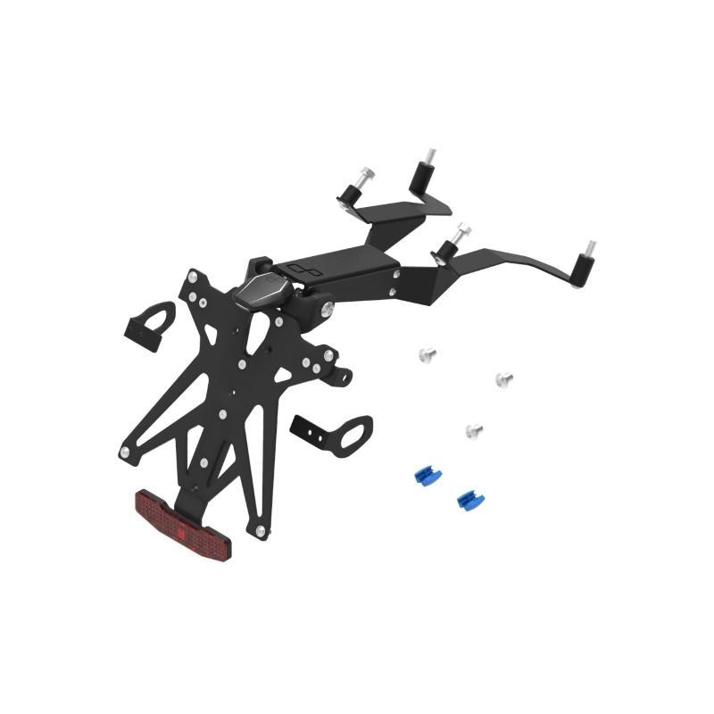 Kit Portatarga Lightech Regolabile Honda con luce targa e Catadiottro