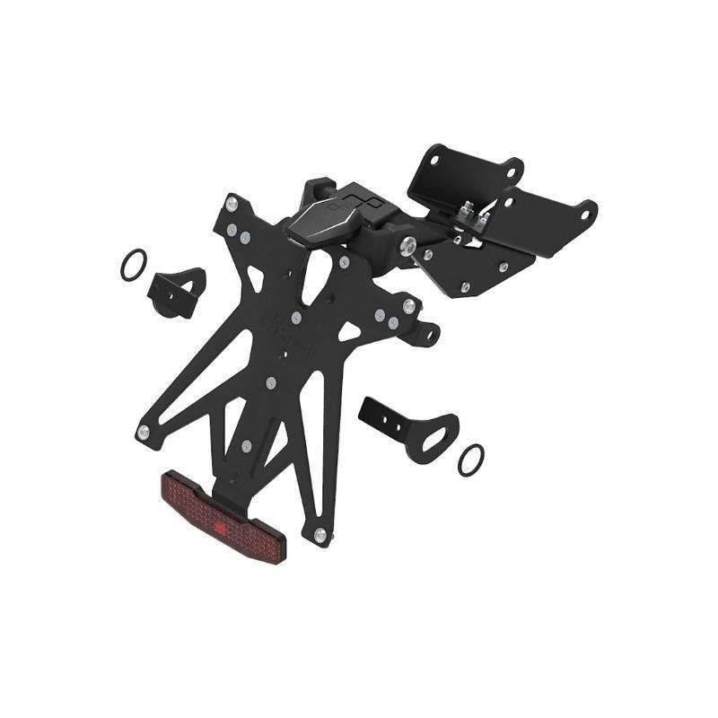 Kit Portatarga Lightech Regolabile Honda con luce targa e Catadiottro