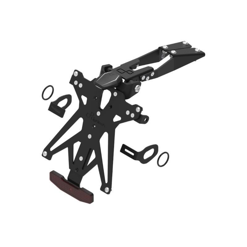 Kit Portatarga Lightech Regolabile Honda con luce targa e Catadiottro