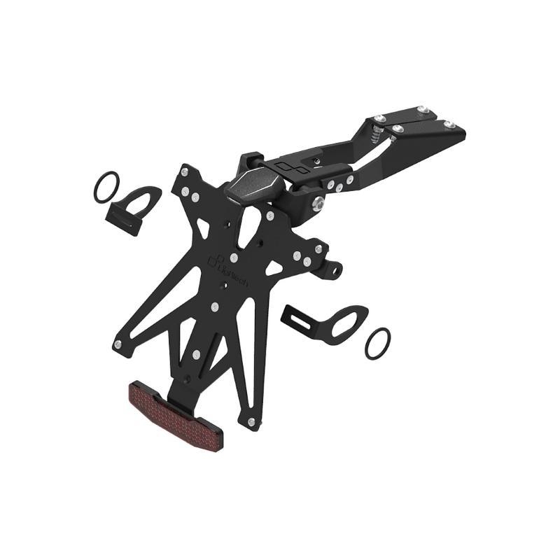 Kit Portatarga Lightech Regolabile Honda con luce targa e Catadiottro