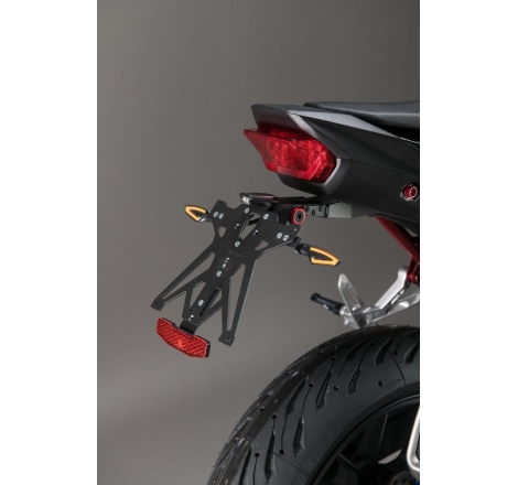 Kit Portatarga Lightech Regolabile Honda con luce targa e Catadiottro
