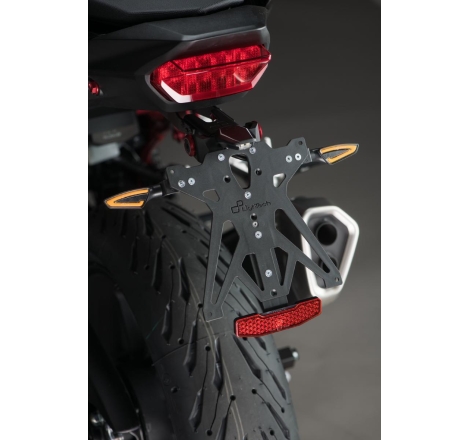 Kit Portatarga Lightech Regolabile Honda con luce targa e Catadiottro