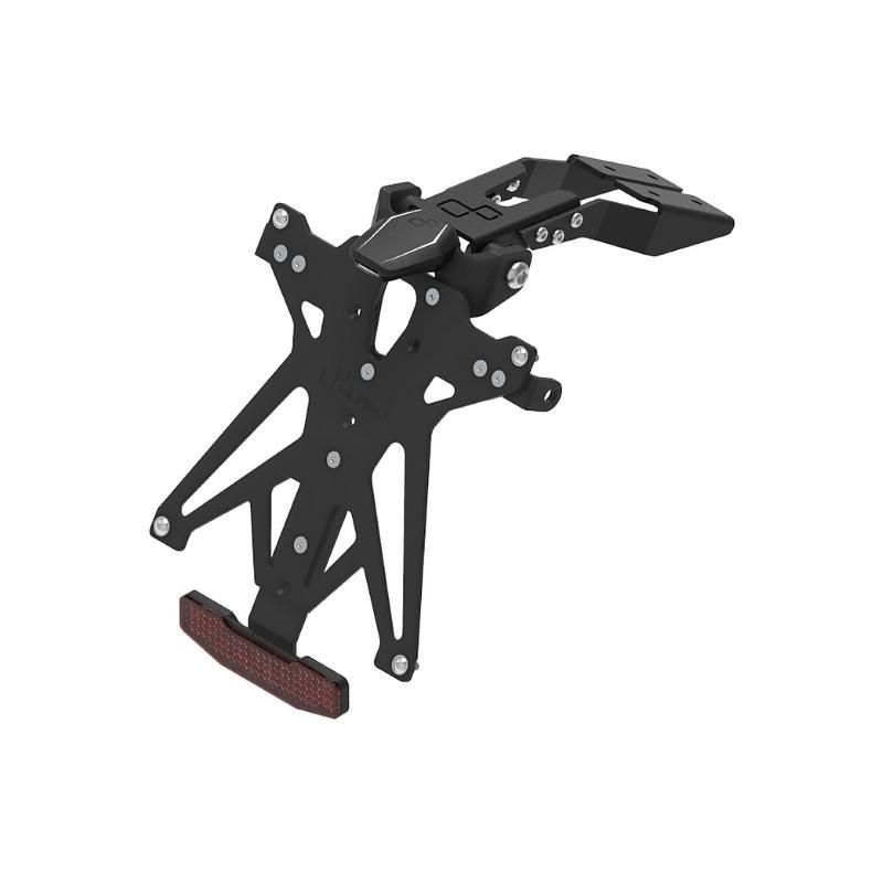 Kit Portatarga Lightech Regolabile Keeway con luce targa e Catadiottro