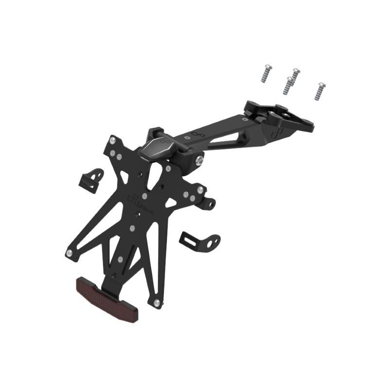 Kit Portatarga Lightech Regolabile Ktm con luce targa e Catadiottro