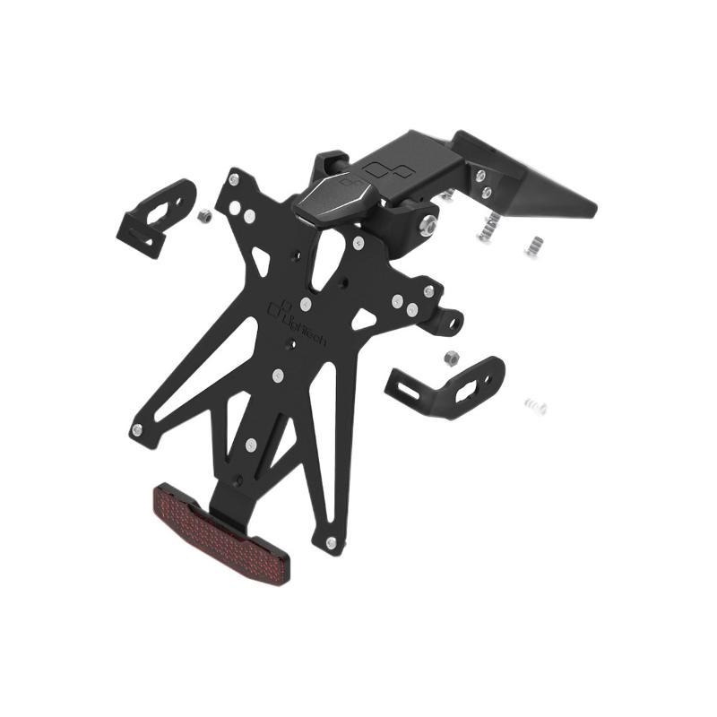 Kit Portatarga Lightech Regolabile Ktm con luce targa e Catadiottro