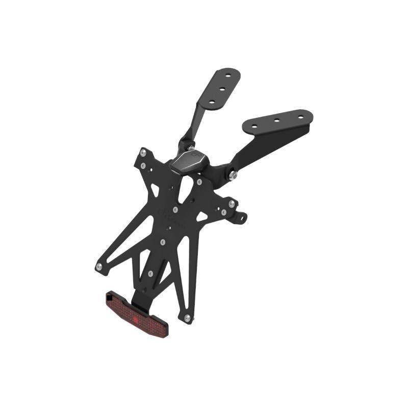 Kit Portatarga Lightech Regolabile Suzuki con luce targa e Catadiottro