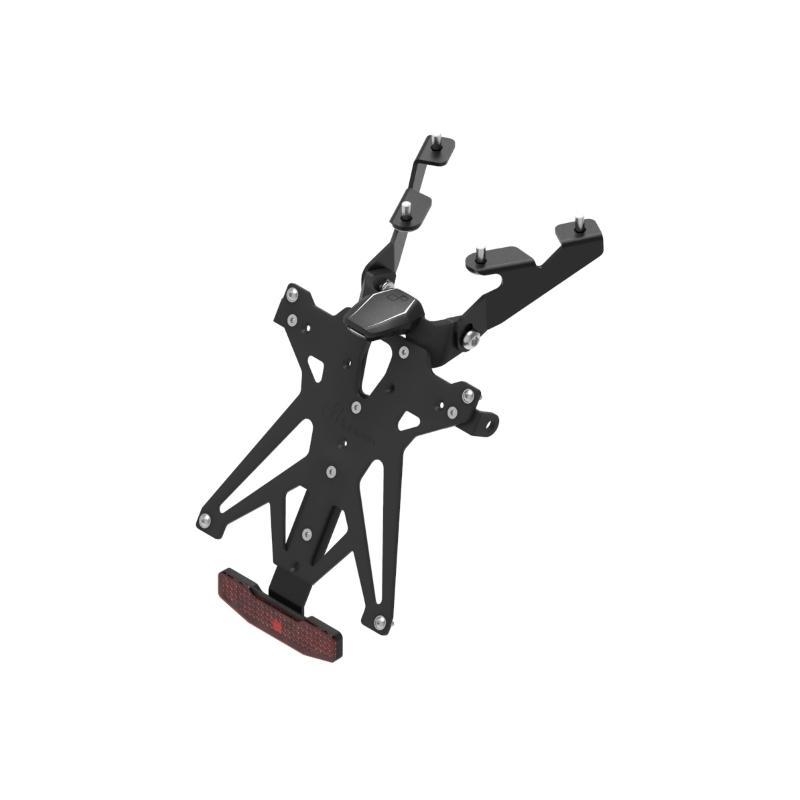 Kit Portatarga Lightech Regolabile Suzuki con luce targa e Catadiottro