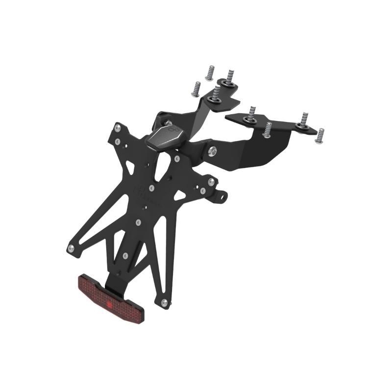 Kit Portatarga Lightech Regolabile Suzuki con luce targa e Catadiottro