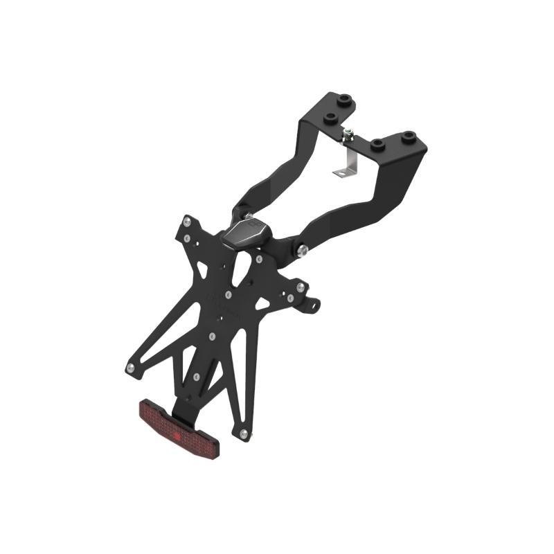 Kit Portatarga Lightech Regolabile Triumph con luce targa e Catadiottro