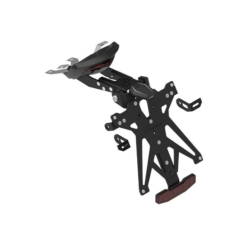 Kit Portatarga Lightech Regolabile Triumph con luce targa e Catadiottro