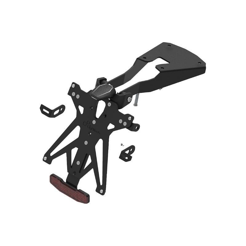 Kit Portatarga Lightech Regolabile Triumph con luce targa e Catadiottro