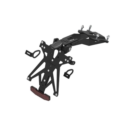 Kit Portatarga Lightech Regolabile Yamaha con luce targa e Catadiottro