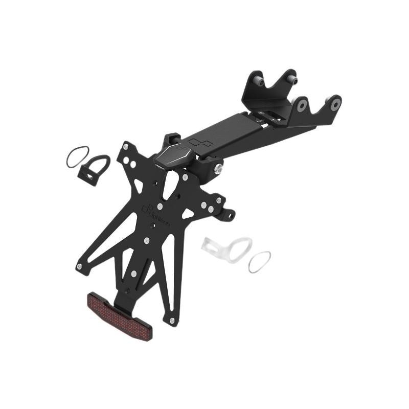 Kit Portatarga Lightech Regolabile Yamaha con luce targa e Catadiottro