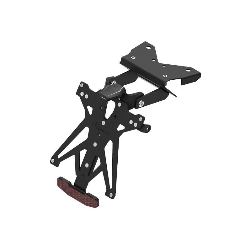 Kit Portatarga Lightech Regolabile Zontes con luce targa e Catadiottro