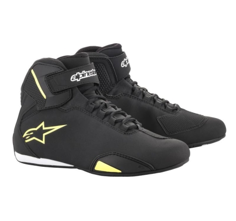 Scarpe Moto Alpinestras Sektor Nero Giallo Fluo
