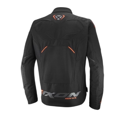 Giubbino moto in tessuto Ixon IONIX Nero Antracite Arancio