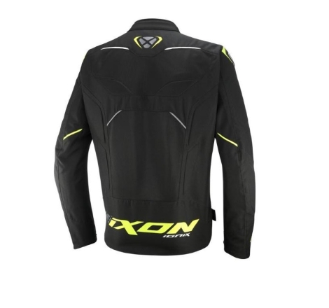 Giubbino moto in tessuto Ixon IONIX Nero Giallo