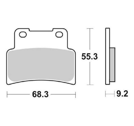 Pastiglie Freno SBS 844 HF Ceramica Anteriori-Posteriori
