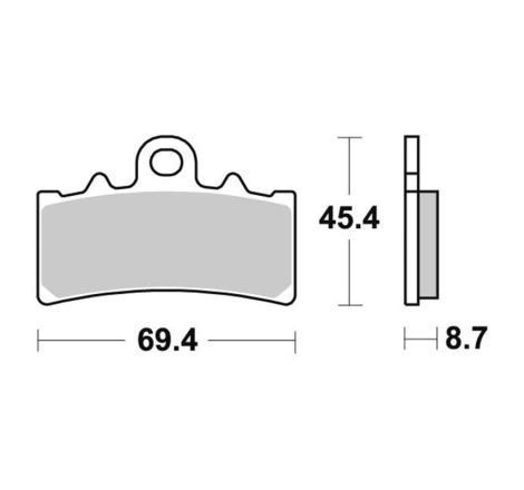Pastiglie Freno SBS 877 HF Ceramica Anteriori-Posteriori