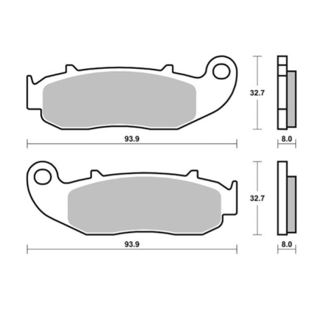 Pastiglie Freno SBS 926 HF Ceramica Anteriori-posteriori