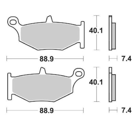 Pastiglie Freno SBS 833 HF Ceramica Anteriori-Posteriori