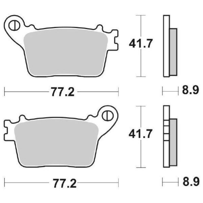 Pastiglie Freno SBS 834 HF Ceramica Anteriori-Posteriori