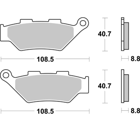 Pastiglie Freno SBS 983 HS Sinterizzate Anteriori