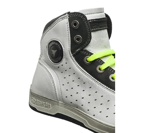 Scarpe Moto Stylmartin Sector in Pelle Traforata Bianco