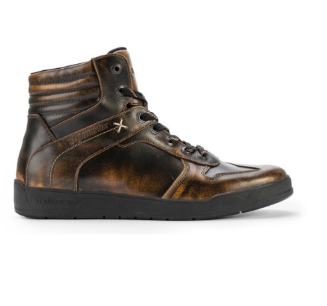 Scarpe Moto Stylmartin Iron Wp impermeabile Bronzo