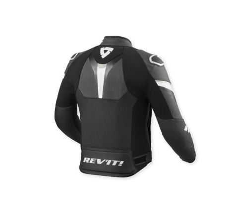 Giubbino moto Rev'it in pelle Quantum 3 Neo Antracite