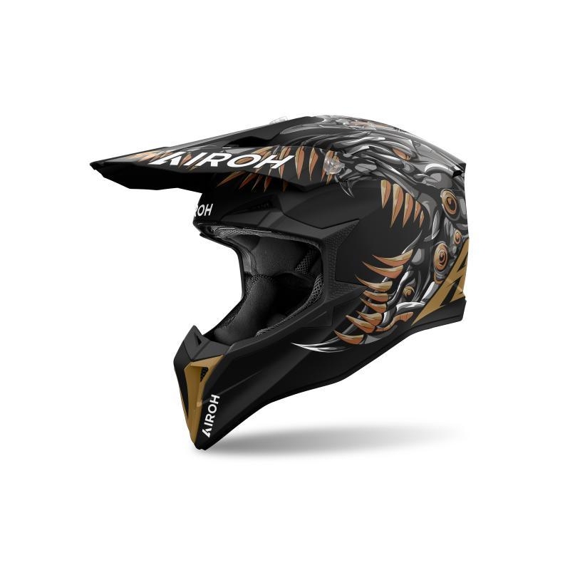 Casco Cross Airoh WRAAAP CYBORG