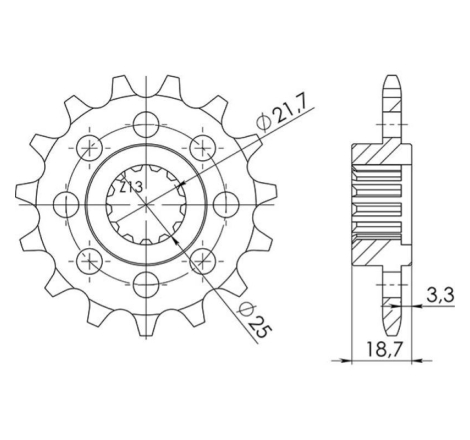 Kit Trasmissione S-Ac+2 15-45-114 Did520Vx3 (G&B) R