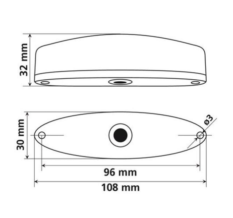 Faro Posteriore Lampa 90159 con Luce Targa e Stop